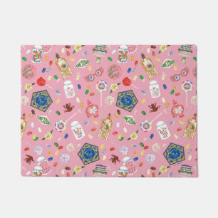 ハリーポッター™  チョコレートフロッグ&キャンディパターン ドアマット