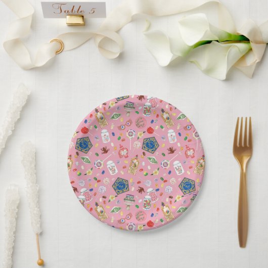 ハリーポッター™ |チョコレートフロッグ&キャンディパターン ペーパープレート (ウェディング)