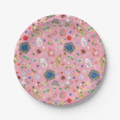 ハリーポッター™ |チョコレートフロッグ&キャンディパターン ペーパープレート (正面)