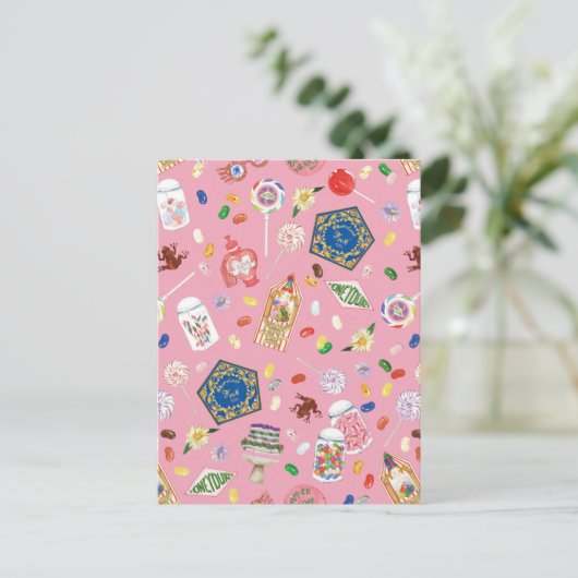 ハリーポッター™ |チョコレートフロッグ&キャンディパターン ポストカード (スタンド正面)