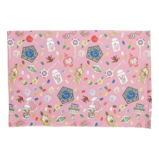 ハリーポッター™ |チョコレートフロッグ&キャンディパターン 枕カバー (正面)