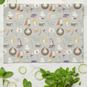 ハリーポッター™ |フクロウ文字のパターン キッチンタオル (折り畳み)