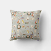 ハリーポッター™ |フクロウ文字のパターン クッション (裏面)