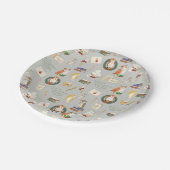 ハリーポッター™ |フクロウ文字のパターン ペーパープレート (アングル)