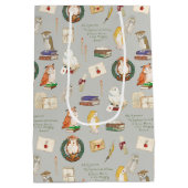 ハリーポッター™ |フクロウ文字のパターン ミディアムペーパーバッグ (裏面)