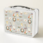 ハリーポッター™ |フクロウ文字のパターン メタルランチボックス (裏面)