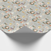 ハリーポッター™ |フクロウ文字のパターン ラッピングペーパー (角)