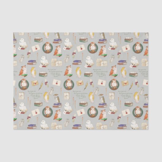 ハリーポッター™ |フクロウ文字のパターン 薄葉紙 (正面)