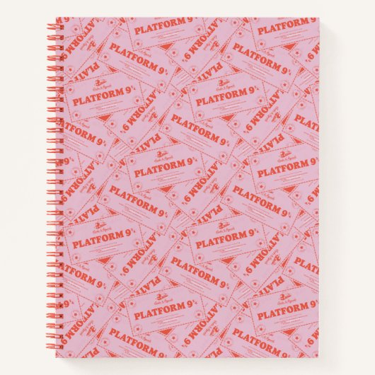 ハリーポッター™ |プラットフォー9 3/4列車チケット ノートブック (正面)
