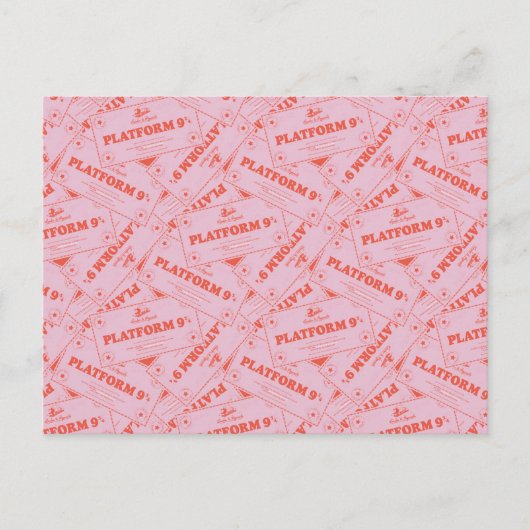 ハリーポッター™ |プラットフォー9 3/4列車チケット ポストカード (正面)