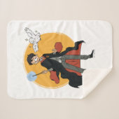 ハリーポッター™ヘドウィグイラストレーション シェルパブランケット (正面(横))