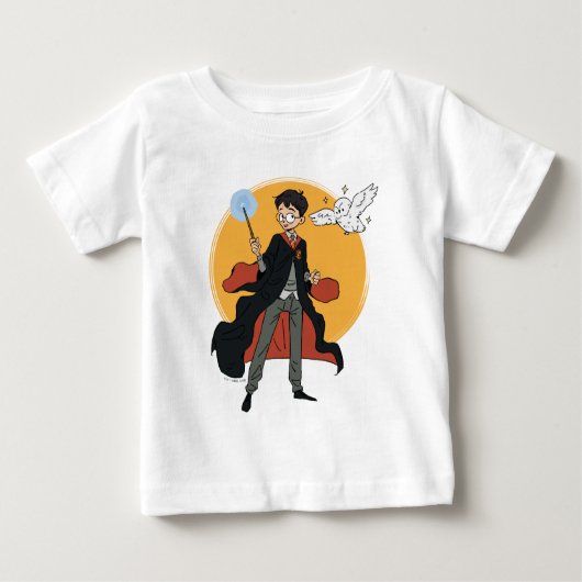 ハリーポッター™ヘドウィグイラストレーション ベビーTシャツ (正面)