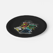 ハリーポッター™ |ホグワーツ™アスレティックバッジ ペーパープレート (アングル)