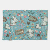 ハリーポッター™ホグワーツ™クリスマスクッキーパターン キッチンタオル (横)