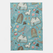 ハリーポッター™ホグワーツ™クリスマスクッキーパターン キッチンタオル (縦)