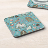 ハリーポッター™ホグワーツ™クリスマスクッキーパターン コースター (左側)