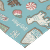 ハリーポッター™ホグワーツ™クリスマスクッキーパターン テーブルクロス (アングル)