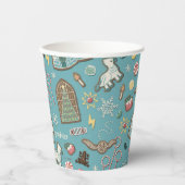 ハリーポッター™ホグワーツ™クリスマスクッキーパターン 紙コップ (正面)
