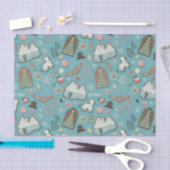 ハリーポッター™ホグワーツ™クリスマスクッキーパターン 薄葉紙 (クラフト)