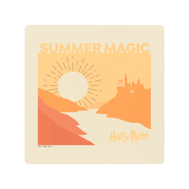 ハリーポッター™ |ホグワーツ™夏魔法 メタルプリント (正面)