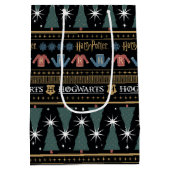 ハリーポッター™ホリデーセーターパターン ミディアムペーパーバッグ (裏面)