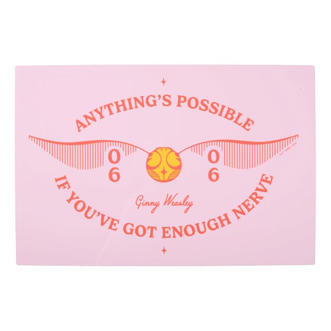 ハリーポッター™ |何でも可能 メタルプリント (正面)