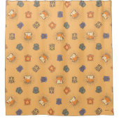 ハリーポッター™ |夏の魔法HOGWARTS™パターン シャワーカーテン (正面)