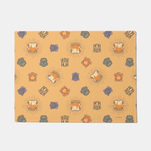 ハリーポッター™ |夏の魔法HOGWARTS™パターン ドアマット (正面)