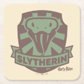 ハリーポッター™ |夏の魔法SLYTHERIN™クレスト スクエアペーパーコースター (正面)