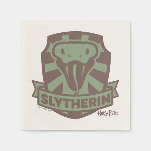ハリーポッター™ |夏の魔法SLYTHERIN™クレスト スタンダードカクテルナプキン (正面)