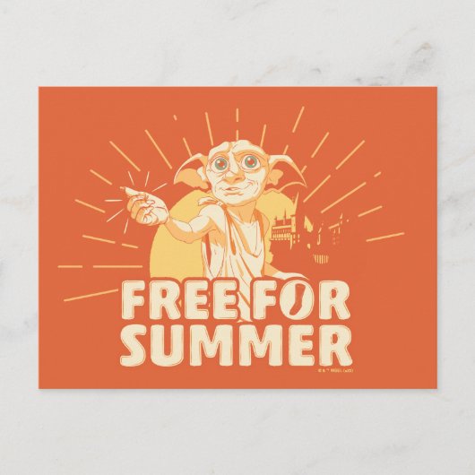 ハリーポッター™ 夏はドビー無料 ポストカード (正面)