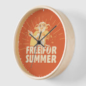 ハリーポッター™ 夏はドビー無料 壁時計 (傾斜)