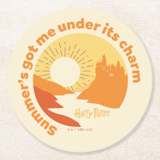 ハリーポッター™ |夏魔法ホグワーツ™城 ラウンドペーパーコースター (正面)