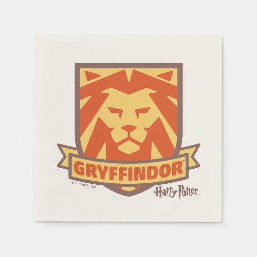 ハリーポッター™ |夏魔法GRYFFINDOR™クレスト スタンダードカクテルナプキン (正面)