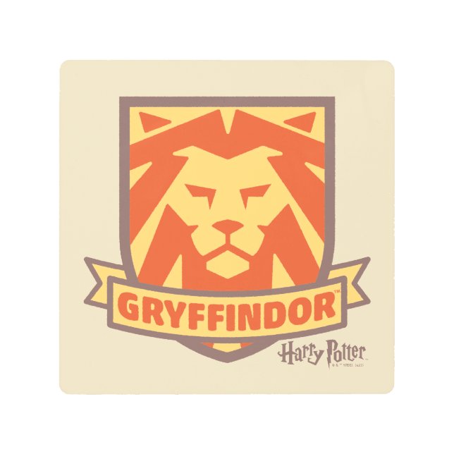 ハリーポッター™ |夏魔法GRYFFINDOR™クレスト メタルプリント (正面)