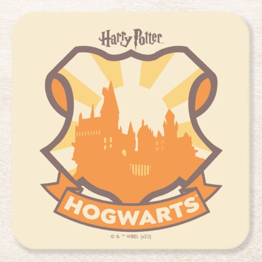 ハリーポッター™ |夏魔法HOGWARTS™クレスト スクエアペーパーコースター (正面)