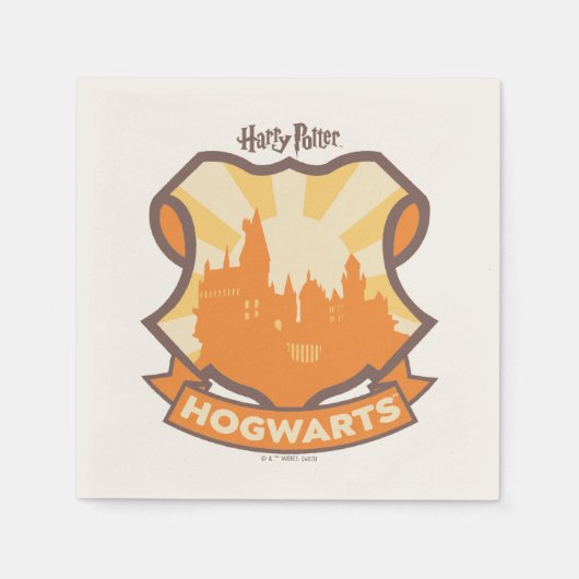 ハリーポッター™ |夏魔法HOGWARTS™クレスト スタンダードカクテルナプキン (正面)