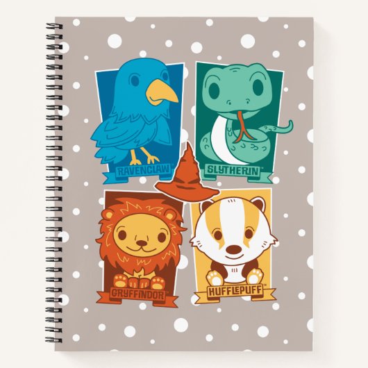 ハリーポッター™ |漫画ホグワーツ™ハウス ノートブック (正面)