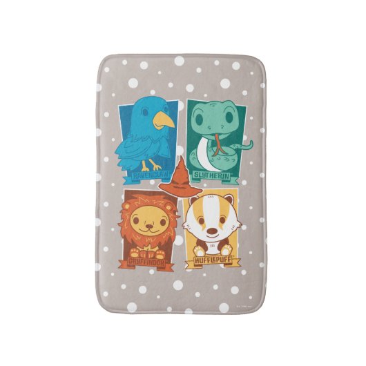 ハリーポッター™ |漫画ホグワーツ™ハウス バスマット (正面縦)