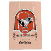 ハリーポッター™ |繊細なスケッチGRYFFINDOR™クレスト ミディアムペーパーバッグ (裏面)