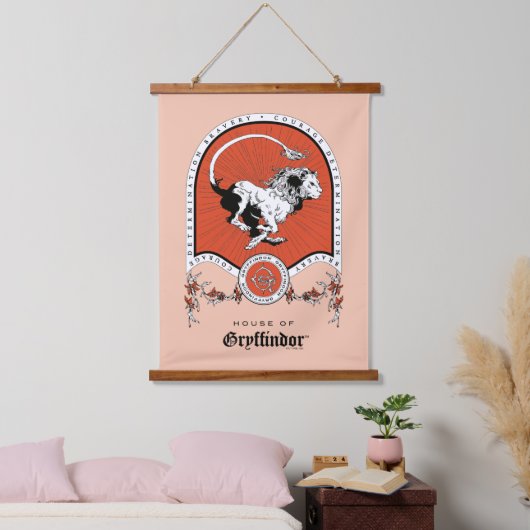 ハリーポッター™ |繊細なスケッチGRYFFINDOR™クレスト 吊り下げ型タペストリー (寝室)