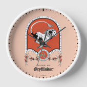 ハリーポッター™ |繊細なスケッチGRYFFINDOR™クレスト 壁時計 (正面)