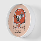 ハリーポッター™ |繊細なスケッチGRYFFINDOR™クレスト 壁時計 (傾斜)