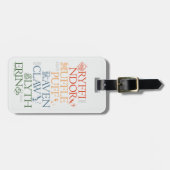 ハリーポッター™ |繊細なスケッチHOGWARTS™ハウス ラゲッジタグ (正面横)