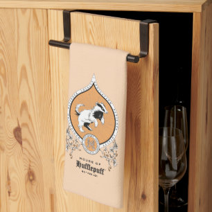 ハリーポッター™  繊細なスケッチHUFFLEPUFF™クレスト キッチンタオル