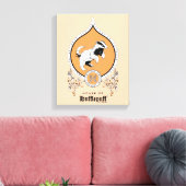 ハリーポッター™ |繊細なスケッチHUFFLEPUFF™クレスト キャンバスプリント (インサイチュ (リビング))