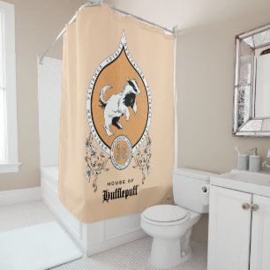 ハリーポッター™ 繊細なスケッチHUFFLEPUFF™クレスト シャワーカーテン