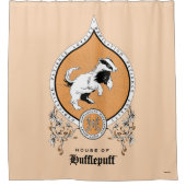 ハリーポッター™ |繊細なスケッチHUFFLEPUFF™クレスト シャワーカーテン (正面)