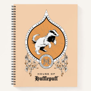 ハリーポッター™  繊細なスケッチHUFFLEPUFF™クレスト ノートブック