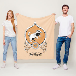 ハリーポッター™ 繊細なスケッチHUFFLEPUFF™クレスト フリースブランケット
